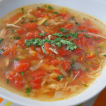 Green Chile Chicken and Lime Soup