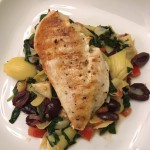 Greek Chicken with Spinach, Artichokes, and Kalamata Olives