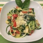 Spinach, Artichoke, and Tomato Zucchini Noodles