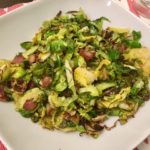 Shredded Brussel Sprouts with Bacon